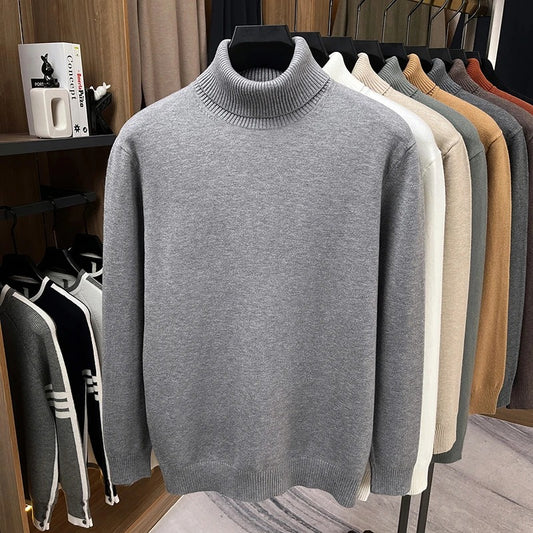 Blake | Minimalist Wool High Neck Sweater